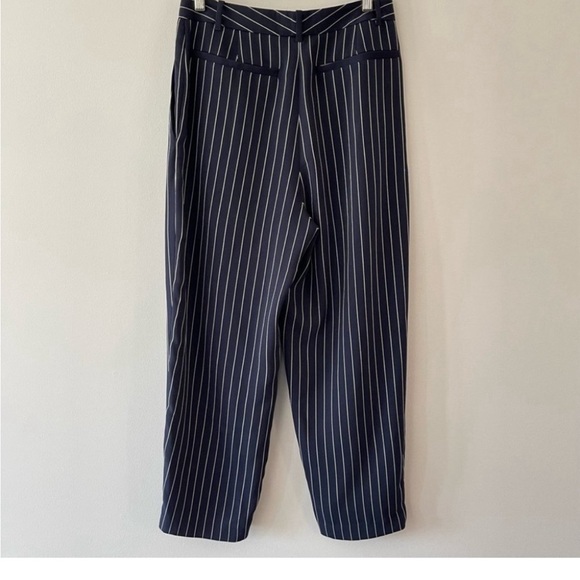BABATON Modesto Pant Pinstripe, high-waisted trouser Navy / White size 10 - Picture 4 of 10